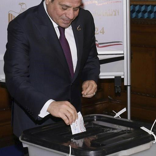 Egyptians vote on second day of an election that's sure to see President Abdel Fattah el-Sissi win